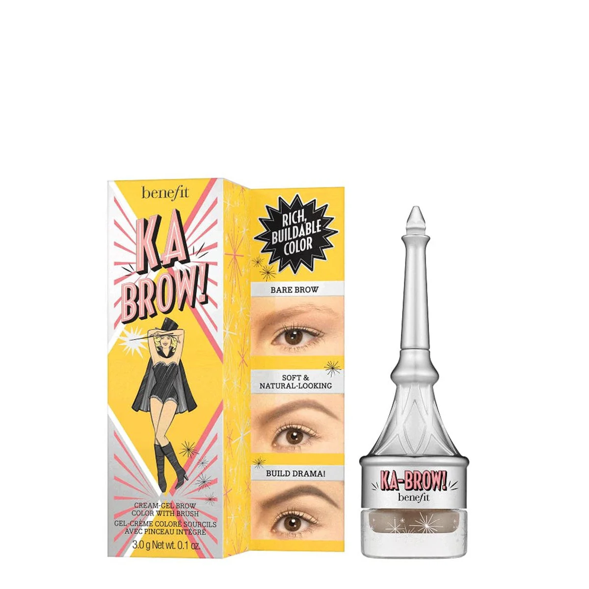 Benefit Ka-BROW! Eyebrow Cream-Gel Color 4 Warm deep brown