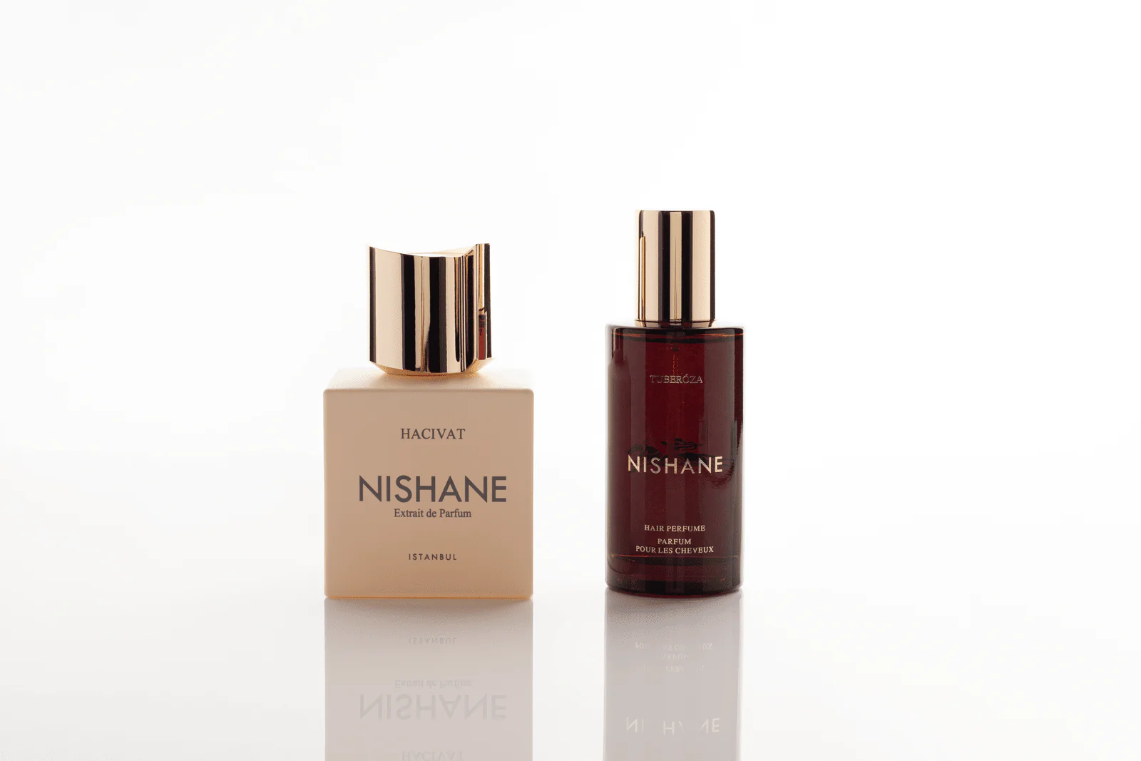 Nishane Hacivat Extrait De Parfum Gift Set (100 ml + Tuberoza Hair Perfume 50 ml)